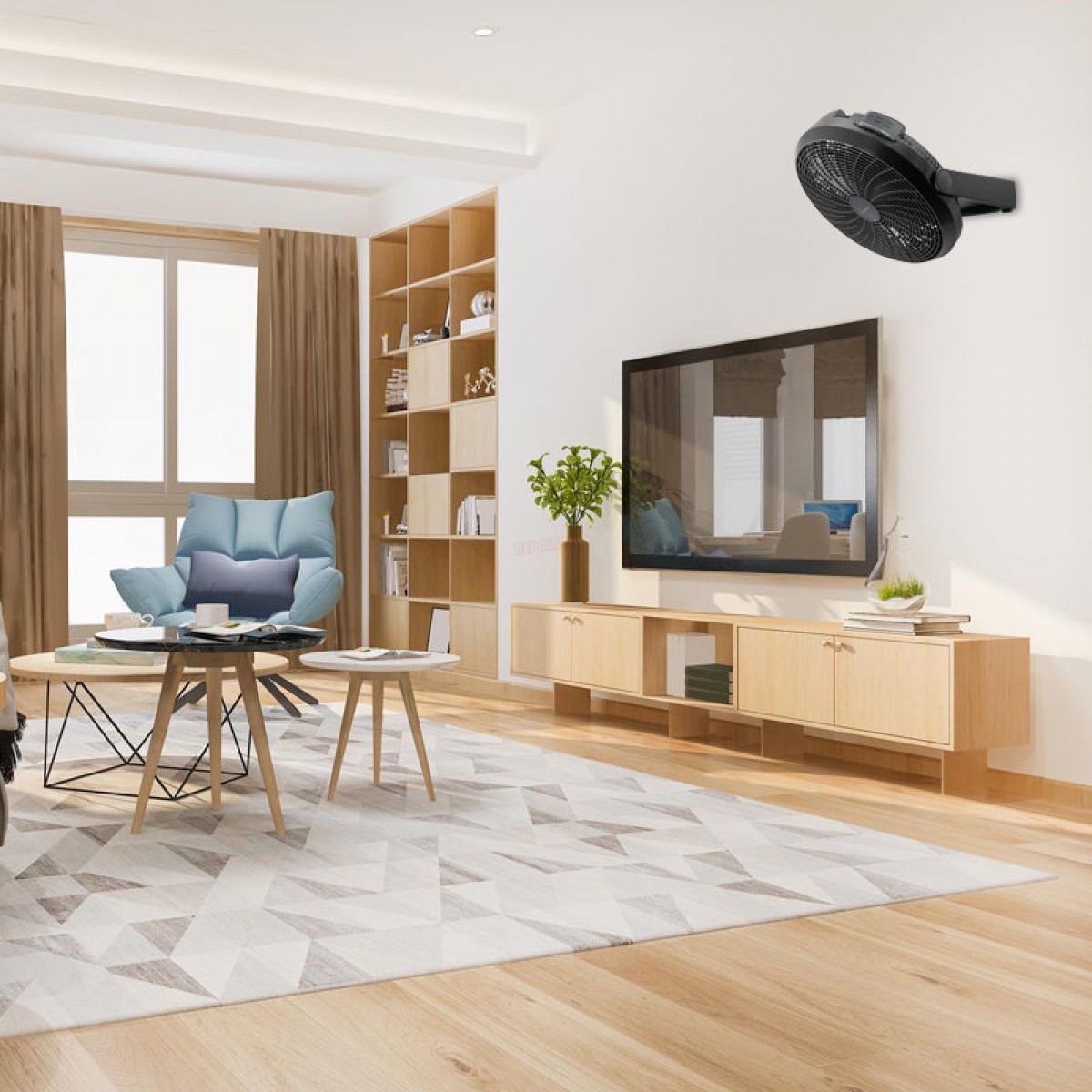 Ανεμιστήρας Box Fan 15880R Primo 20'' 50cm Airmonster Με Τηλεχειριστήριο Μαύρος Μικροσυσκευές