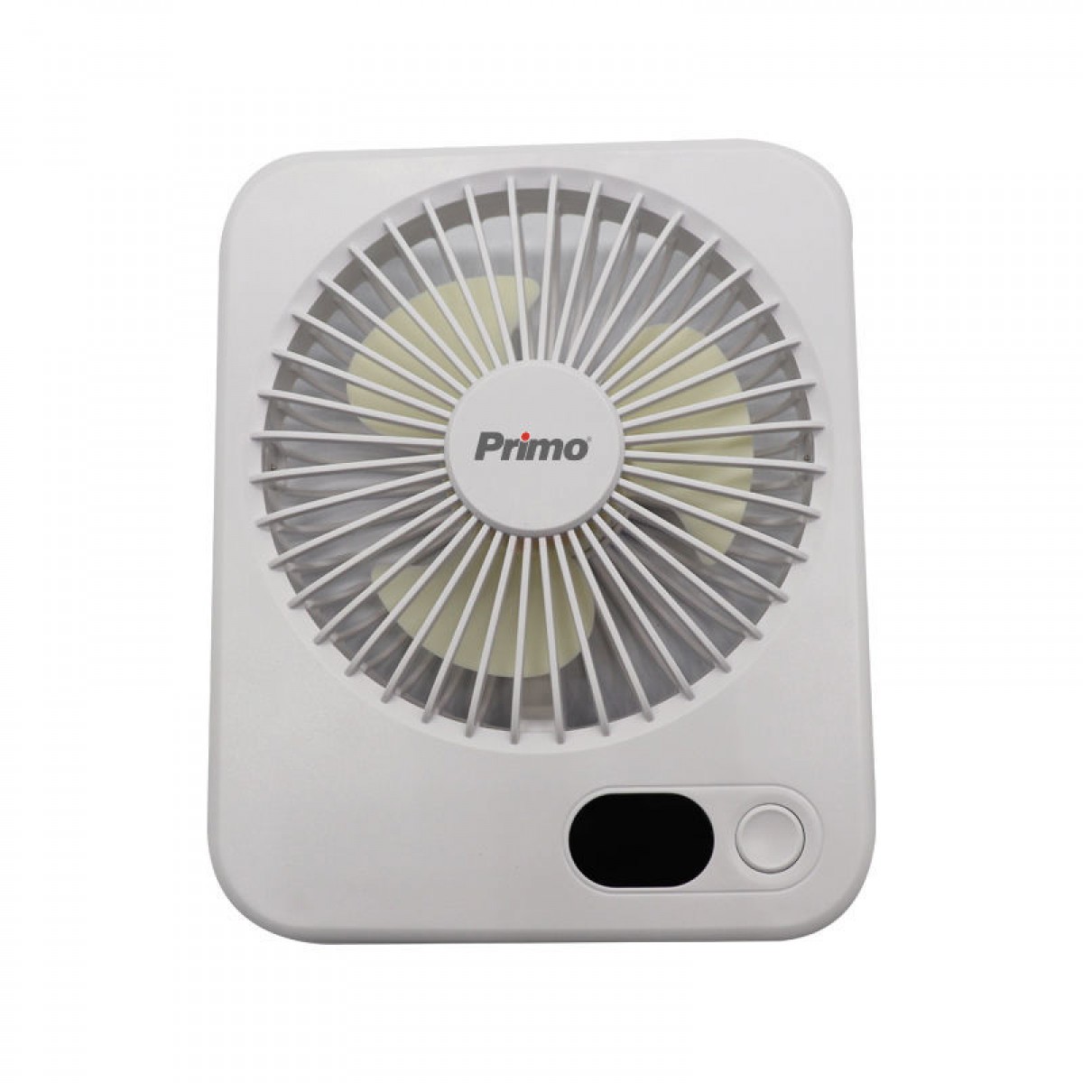 Ανεμιστήρας Mini PRMF-80692 Primo 5'' 12.5cm Επαναφoρτιζόμενος Λευκός Μικροσυσκευές