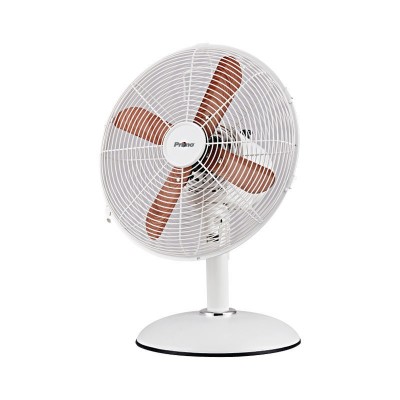 Ανεμιστήρας Επιτραπέζιος PRΤF-80621 Primo 12'' 30cm Λευκό - Ξύλο