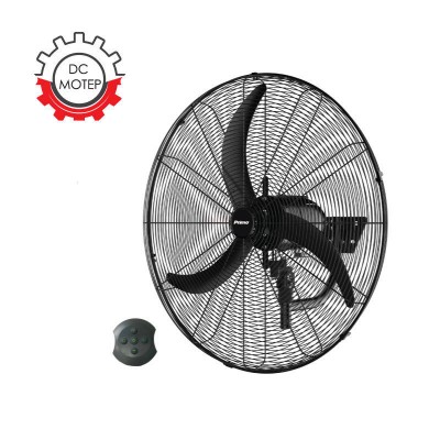 Ανεμιστήρας Τοίχου PRWF-80561 Primo 26'' 65cm Βιομηχανικός DC με Τηλεχειριστήριο Μαύρος