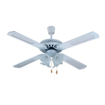 Ανεμιστήρας Οροφής PRCF-80278 Primo 52'' 130cm με 4 Φώτα 4 Φτερά Λευκός 