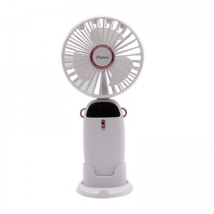 Ανεμιστήρας Mini Χειρός PRMF-80695 Primo 3.5'' 9cm με USB Επαναφορτιζόμενος Λευκός  Μικροσυσκευές