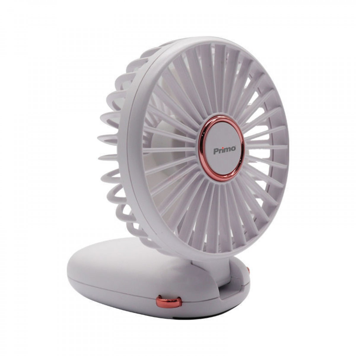 Ανεμιστήρας Mini Χειρός PRMF-80695 Primo 3.5'' 9cm με USB Επαναφορτιζόμενος Λευκός  Μικροσυσκευές