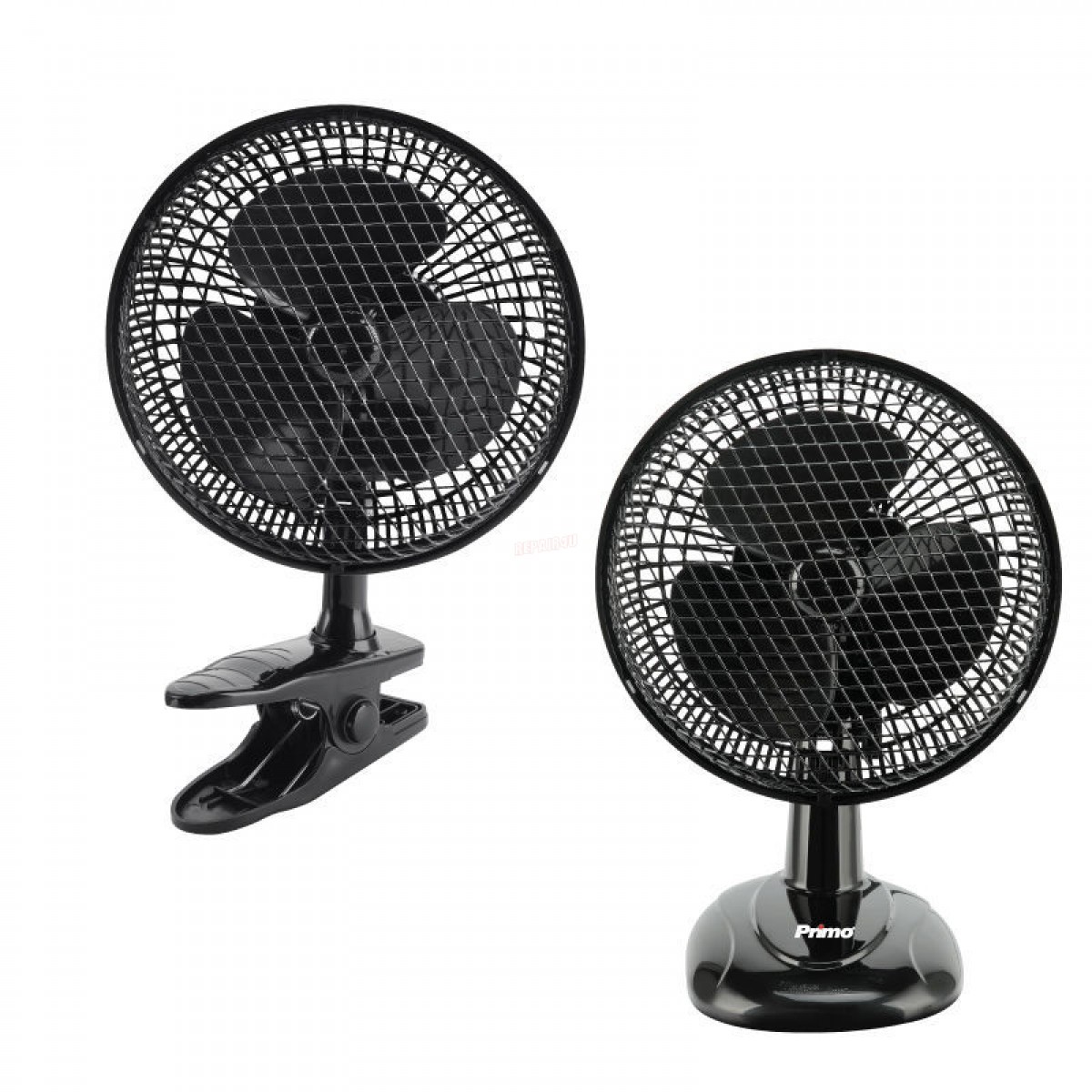 Ανεμιστήρας Επιτραπέζιος PRTF-80540 2 σε1 6'' 15cm Μαύρος  Μικροσυσκευές