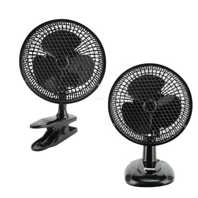 Ανεμιστήρας Επιτραπέζιος PRTF-80540 2 σε1 6'' 15cm Μαύρος 