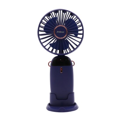 Ανεμιστήρας Mini Χειρός PRMF-80696 Primo 3.5'' 9cm με USB Επαναφορτιζόμενος Μπλε 