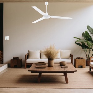 Ανεμιστήρας Οροφής PRCF-80637 Primo 56'' 140cm Βιομηχανικός 3 Φτερά Λευκός Μικροσυσκευές
