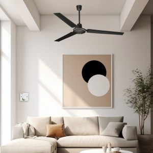 Ανεμιστήρας Οροφής FLC-1400 Primo 56'' 140cm Βιομηχανικός 3 Φτερά Μαύρος Μικροσυσκευές