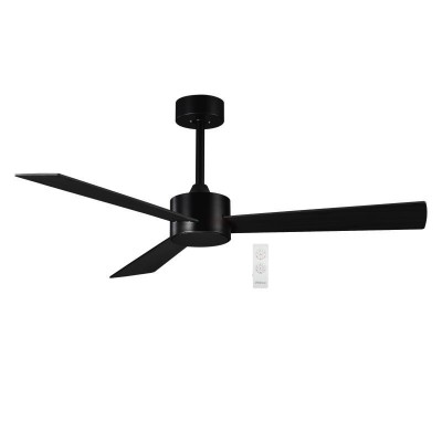 Ανεμιστήρας Οροφής PRCF-80618 Primo 52'' 132cm με Τηλεχειριστήριο 3 Φτερά Μαύρος 
