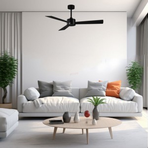 Ανεμιστήρας Οροφής PRCF-80618 Primo 52'' 132cm με Τηλεχειριστήριο 3 Φτερά Μαύρος  Μικροσυσκευές
