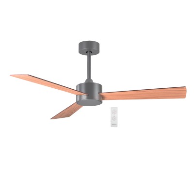Ανεμιστήρας Οροφής PRCF-80619 Primo 52'' 132cm με Τηλεχειριστήριο 3 Φτερά Γκρι-Καφέ