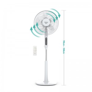 Ανεμιστήρας Ορθοστάτης PRSF-80614D Primo 16'' 40cm με Τηλεχειριστήριο και DC Μοτέρ Λευκός Μικροσυσκευές