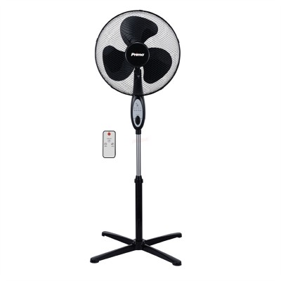 Ανεμιστήρας Ορθοστάτης PRSF-80624 Primo 16'' 40cm με Τηλεχειριστήριο Μαύρος 