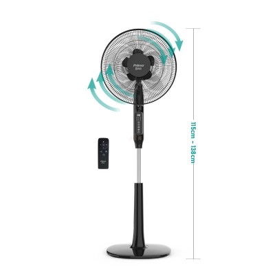 Ανεμιστήρας Ορθοστάτης PRSF-80615D Primo 16'' 40cm με Τηλεχειριστήριο και DC Μοτέρ Μαύρος 