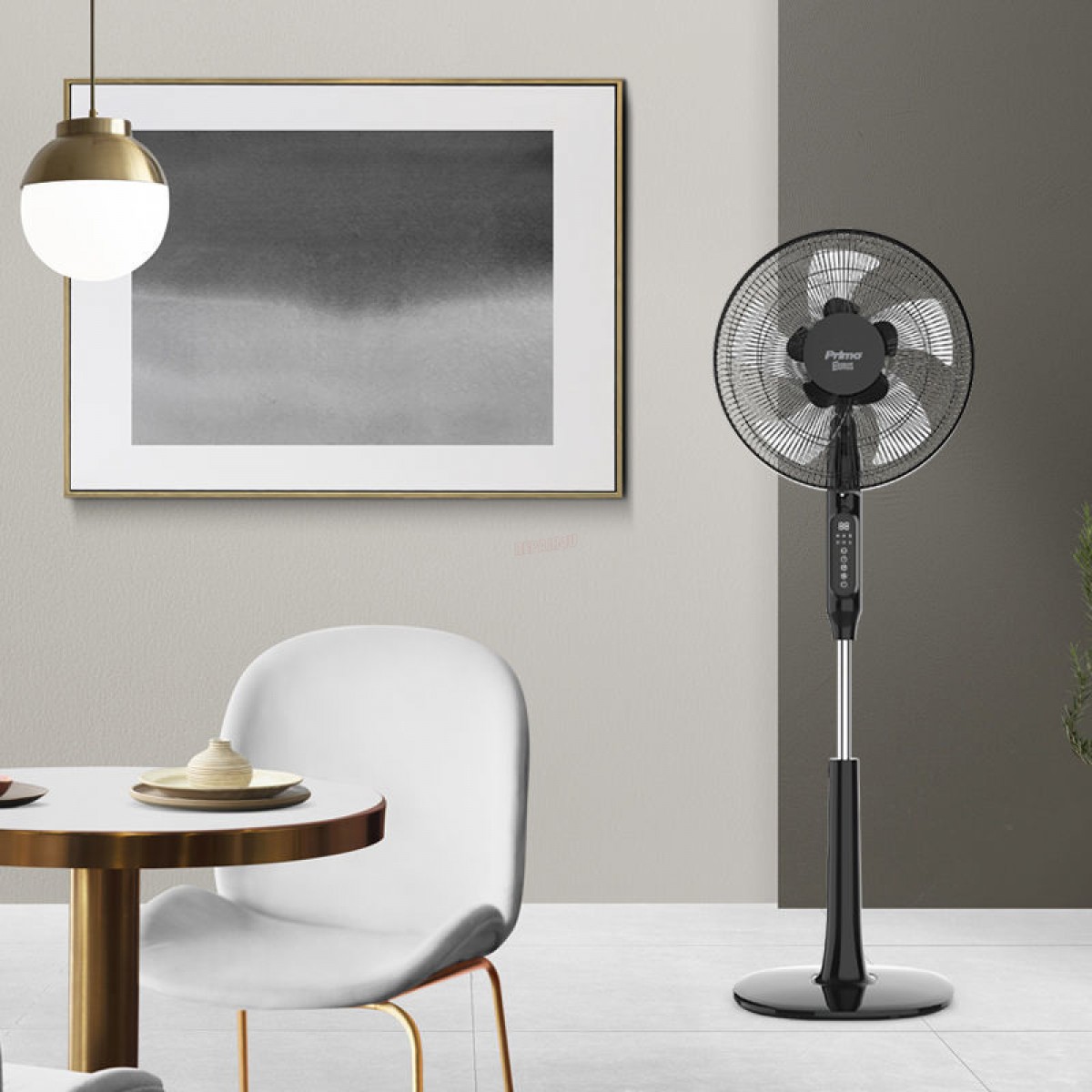 Ανεμιστήρας Ορθοστάτης PRSF-80615D Primo 16'' 40cm με Τηλεχειριστήριο και DC Μοτέρ Μαύρος  Μικροσυσκευές