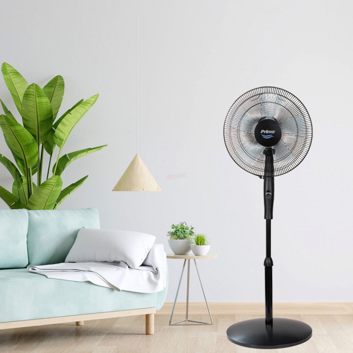 Ανεμιστήρας Ορθοστάτης PRSF-80601D Primo 16'' 40cm με Τηλεχειριστήριο και DC Μοτέρ Μαύρος  Μικροσυσκευές