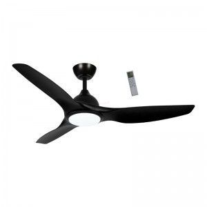 Ανεμιστήρας Οροφής PRCF-80724 Primo 52'' 132cm με Τηλεχειριστήριο 1 Φως LED Μαύρος με 3 Φτερά Μικροσυσκευές