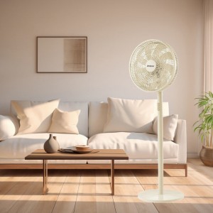 Ανεμιστήρας Ορθοστάτης PRSF-80648 Primo 16'' 40cm 9 Φτερά Κρεμ 2 σε 1 Μικροσυσκευές