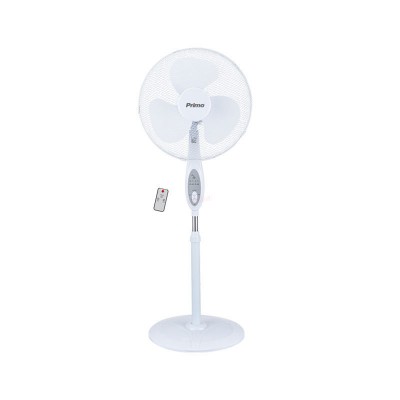 Ανεμιστήρας Ορθοστάτης PRSF-80644 Primo 16”- 40cm με Τηλεχειριστήριο Λευκός 