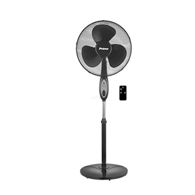 Ανεμιστήρας Ορθοστάτης PRSF-80297 Primo 16”- 40cm με Τηλεχειριστήριο Μαύρος  