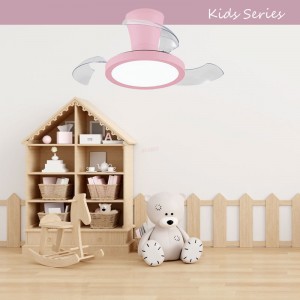 Ανεμιστήρας Οροφής PRCF-80684 Primo Kids Series 26'' 65cm DC με Τηλεχειριστήριο 1 Φως LED 3 Φτερά Ροζ Μικροσυσκευές