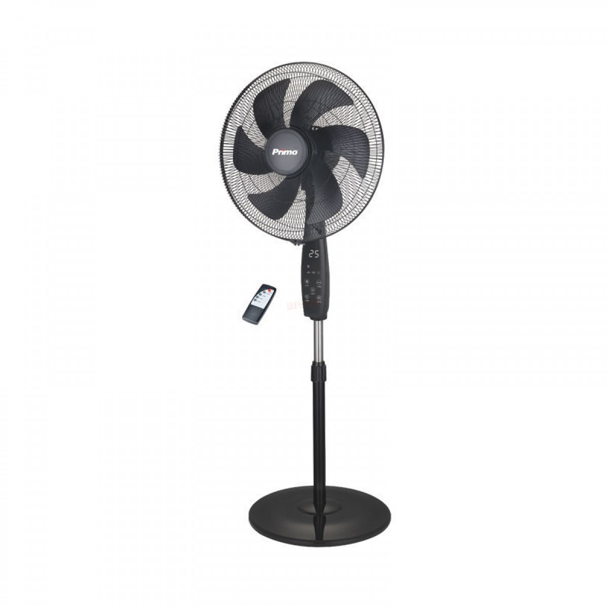 Ανεμιστήρας Ορθοστάτης PRSF-80698D Primo 18”- 45cm με Τηλεχειριστήριο και DC Μοτέρ 6 Φτερά Μαύρος Μικροσυσκευές