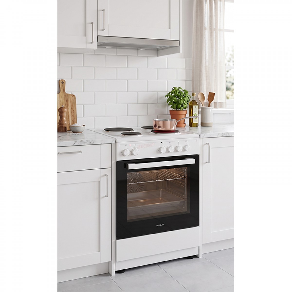 Κουζίνα Εμαγιέ Davoline ESFC 800 WH Λευκή Οικιακές Συσκευές
