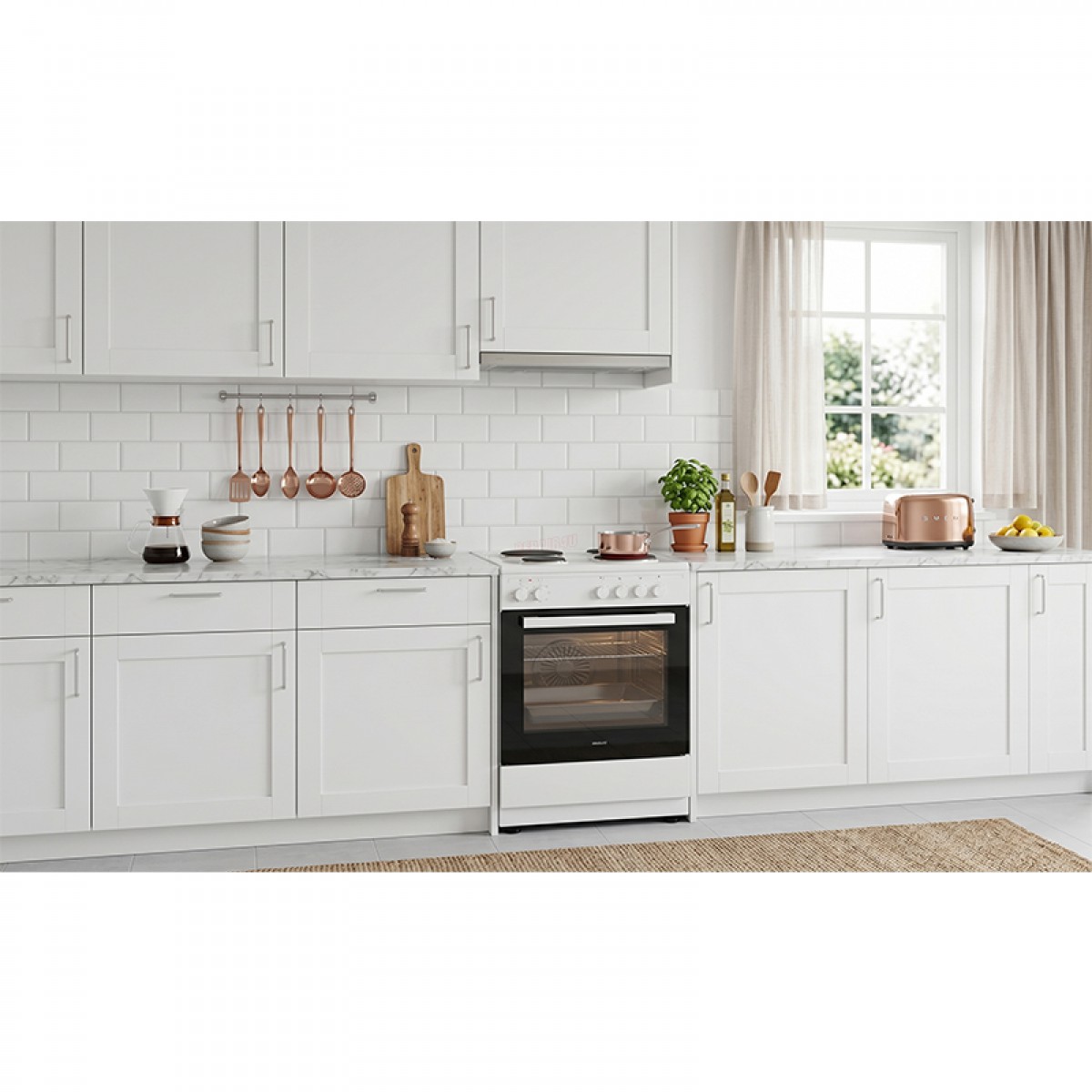 Κουζίνα Εμαγιέ Davoline ESFC 800 WH Λευκή Οικιακές Συσκευές
