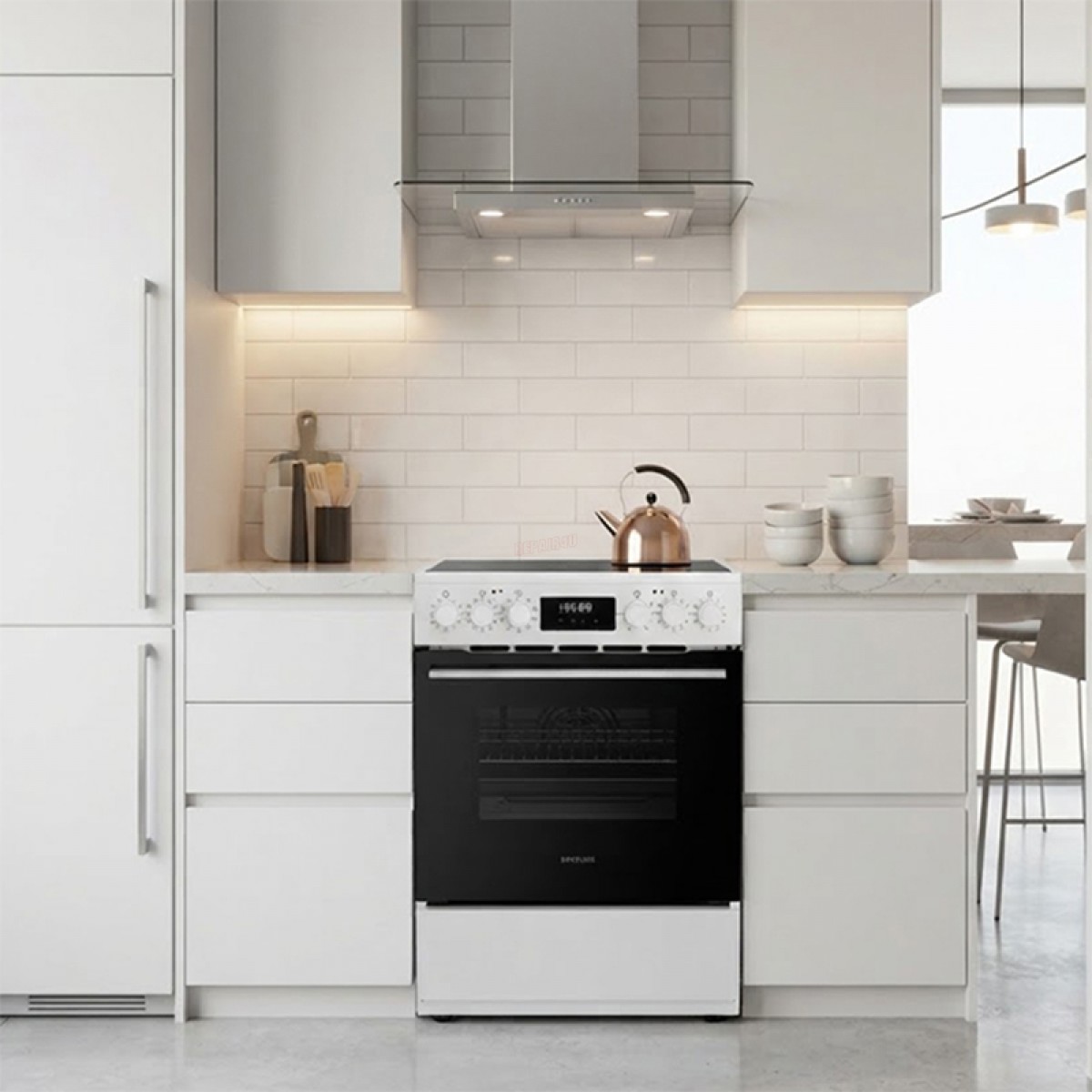 Κουζίνα Κεραμική Davoline CMFW 1100 WH Λευκή Οικιακές Συσκευές
