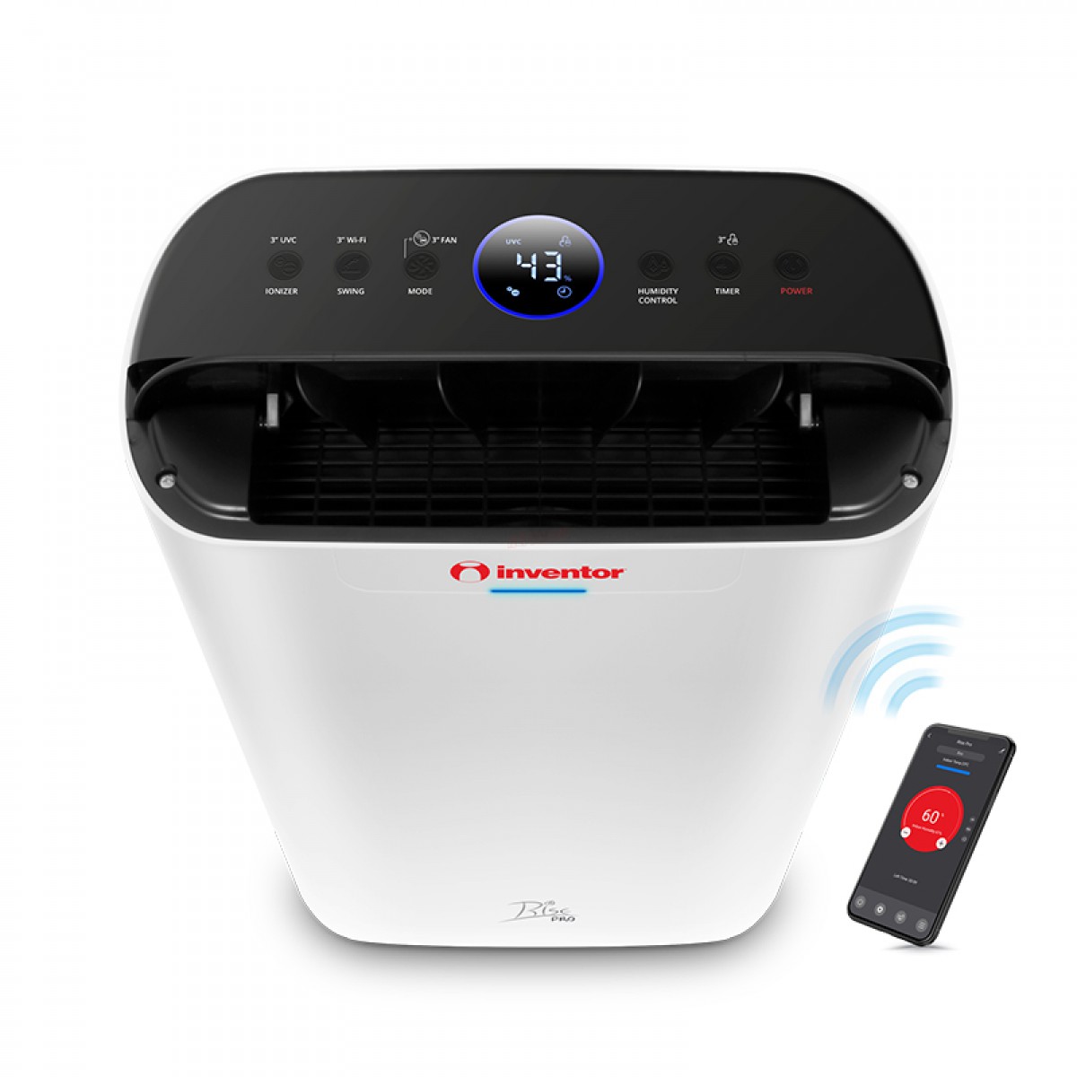Αφυγραντήρας Ζεόλιθου Inventor Rise Pro RS-WUI-08L 8lt/24h Λευκός Οικιακές Συσκευές