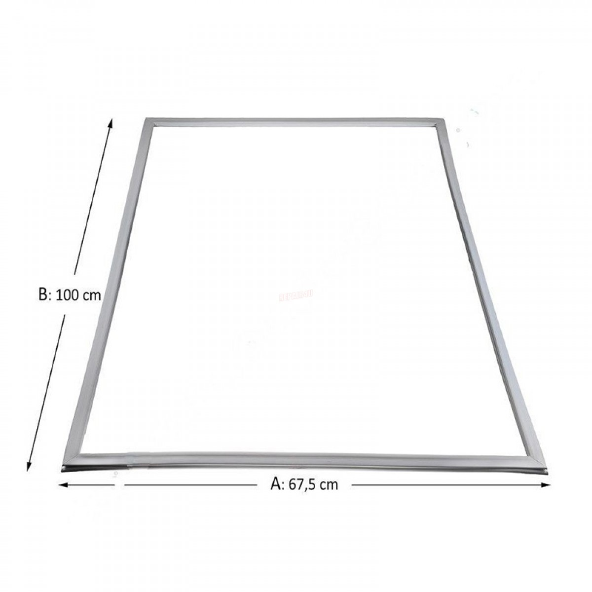 Λάστιχο Πόρτας Συντήρησης Ψυγείου Bosch - Siemens - Pitsos 00711814 Original Ανταλλακτικά Ηλεκτρικών Συσκευών